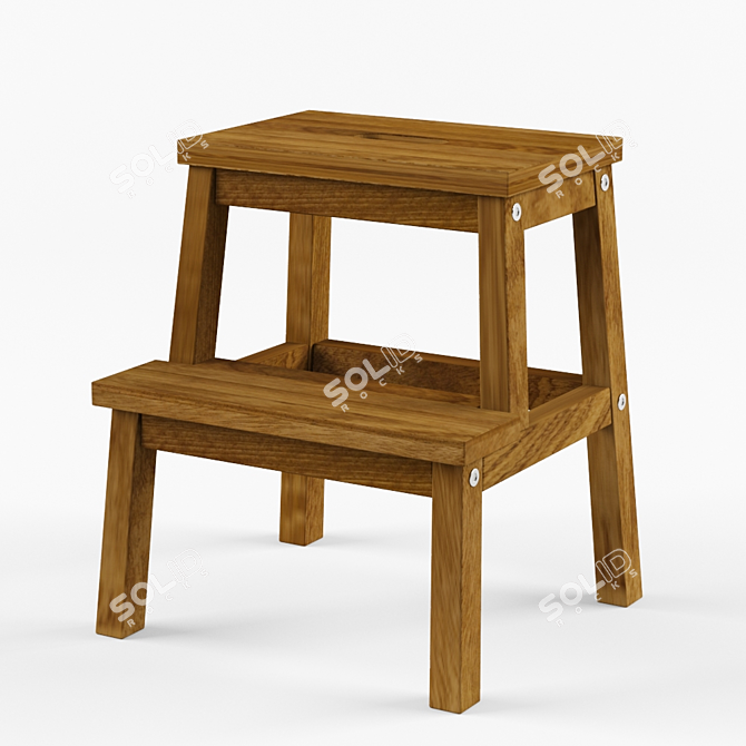 Versatile Work Stool by IKEA 3D model image 1