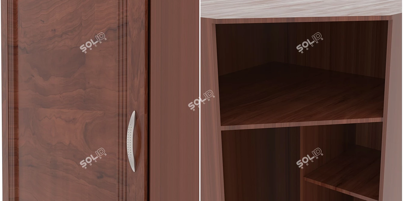 Modern Corner Cupboard: 2014 Version 3D model image 2