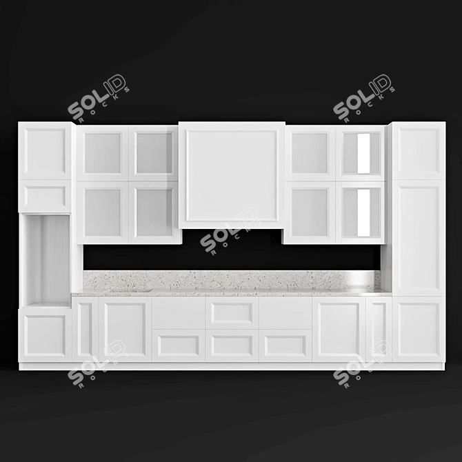Scavolini Regard Esprit: Stylish and Functional Kitchen Solution 3D model image 1
