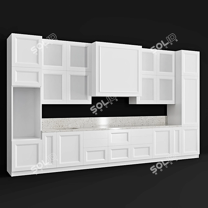 Scavolini Regard Esprit: Stylish and Functional Kitchen Solution 3D model image 2