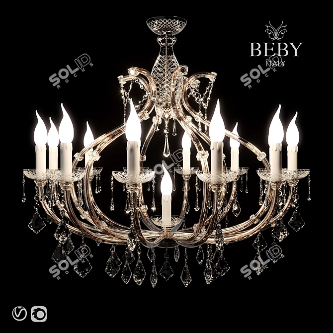 Elegant Bebyitaly Novecento Lighting 3D model image 2
