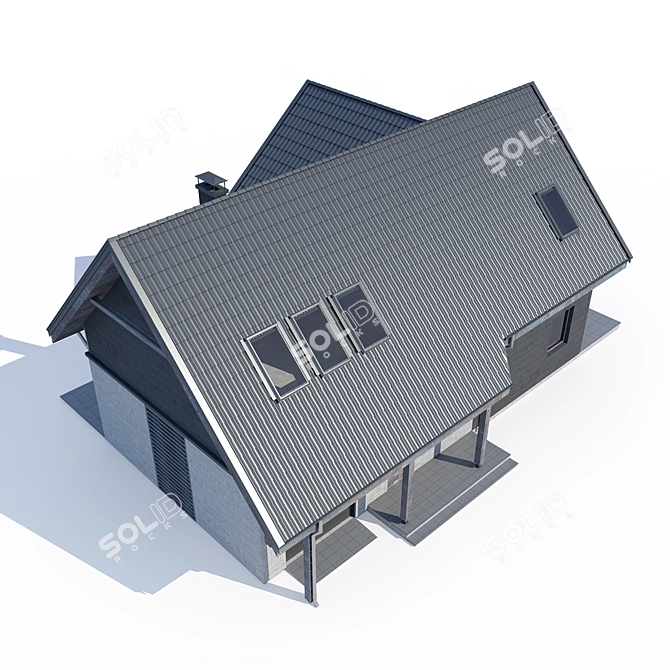 Modern Private House Design 3D model image 3