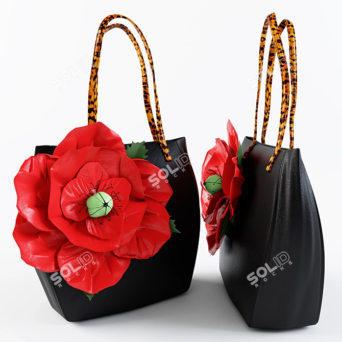 Poppy Bag - Handcrafted Designer Collection 3D model image 1