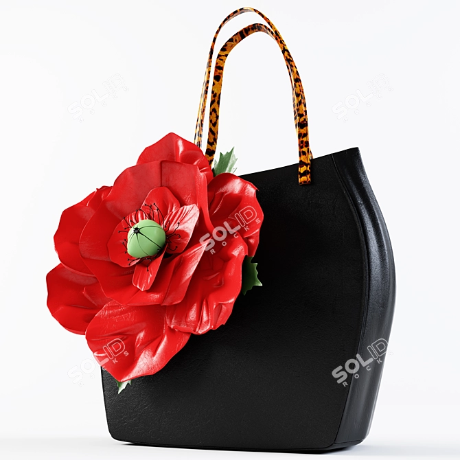 Poppy Bag - Handcrafted Designer Collection 3D model image 2