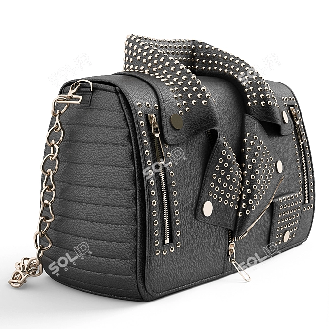 Title: Stylish Leather Bag for Vray 3.4 3D model image 1