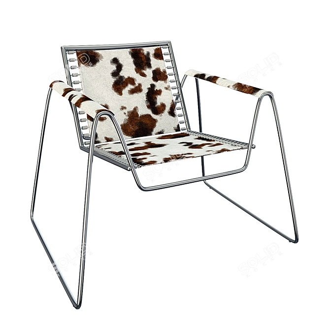 Midj WWW Chair: Sleek and Stylish Design! 3D model image 1