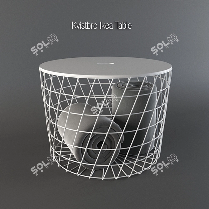 Modern Kvistbro Ikea Table: Stylish and Functional 3D model image 1