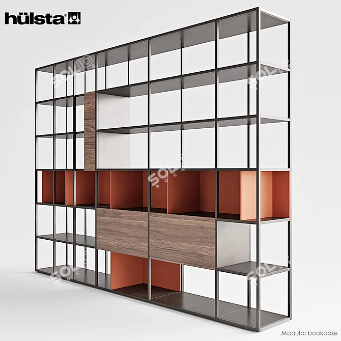 Hulsta Regal 960004: Sleek and Stylish Shelving Solution 3D model image 2