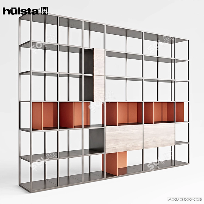 Hulsta Regal 960004: Sleek and Stylish Shelving Solution 3D model image 3