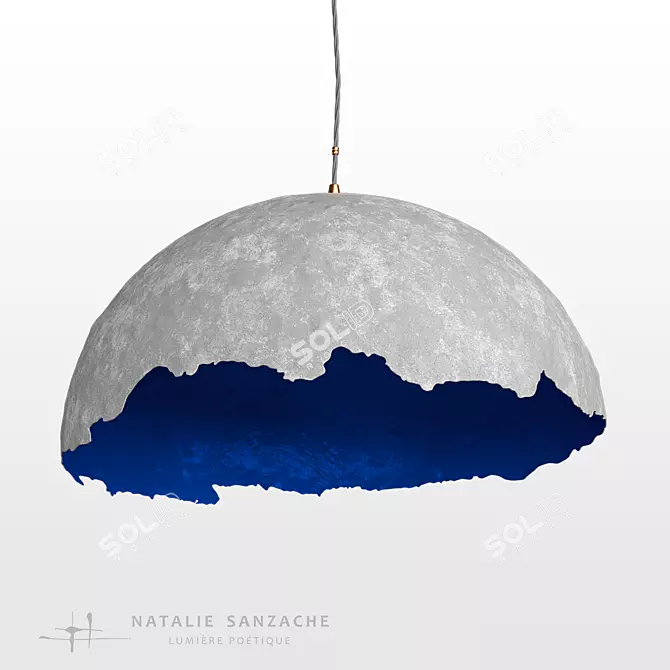 Tectonic Planet Concrete Suspension 3D model image 2