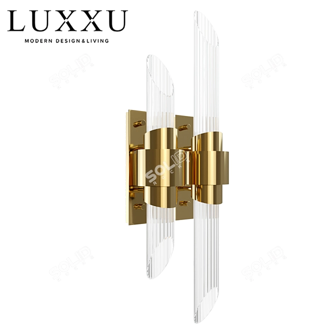 Elegant Tycho Wall Sconce 3D model image 2