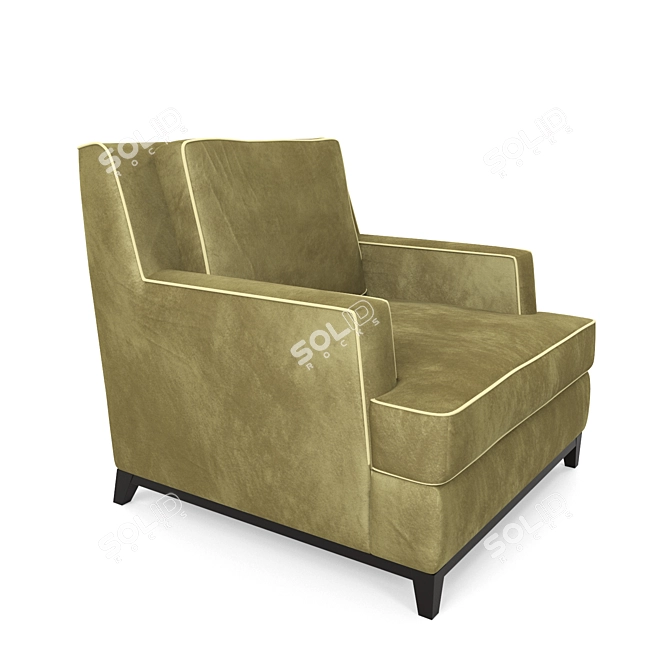 Elegant Rauma Armchair: Stylish, Comfortable 3D model image 2