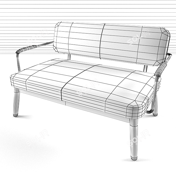 CozySpace 2-Seater 3D model image 3