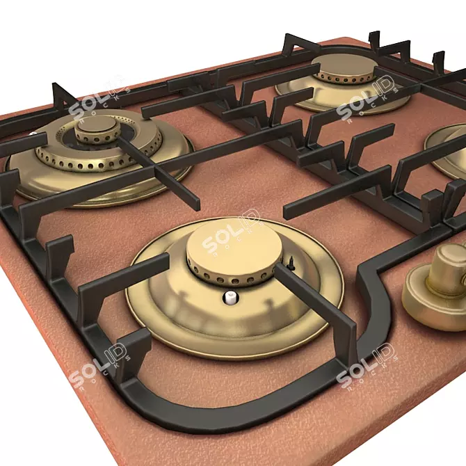 Revitalize Your Cooking with Restart Hob ELP045 3D model image 2