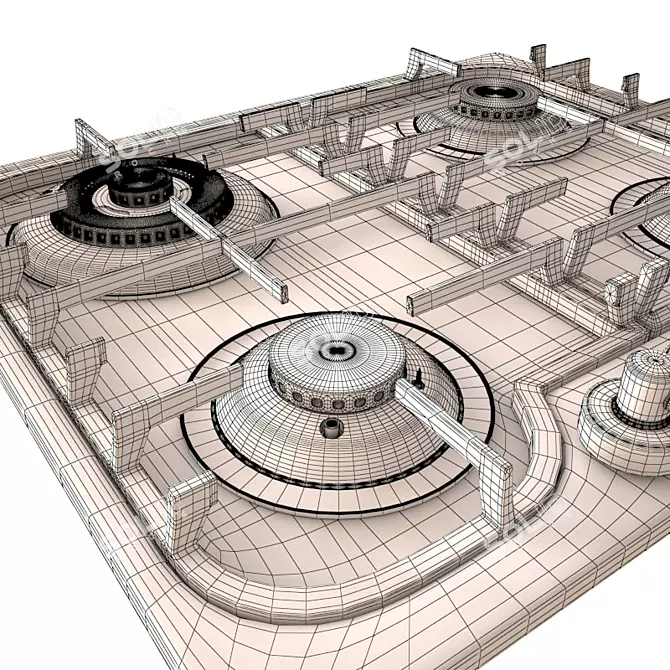 Revitalize Your Cooking with Restart Hob ELP045 3D model image 3