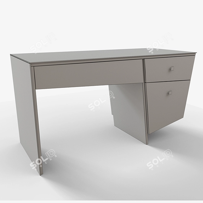 Sleek Writing Desk - Multiple Finishes 3D model image 3