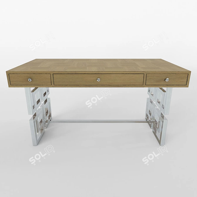 Soho Luxe Writing Desk 3D model image 1