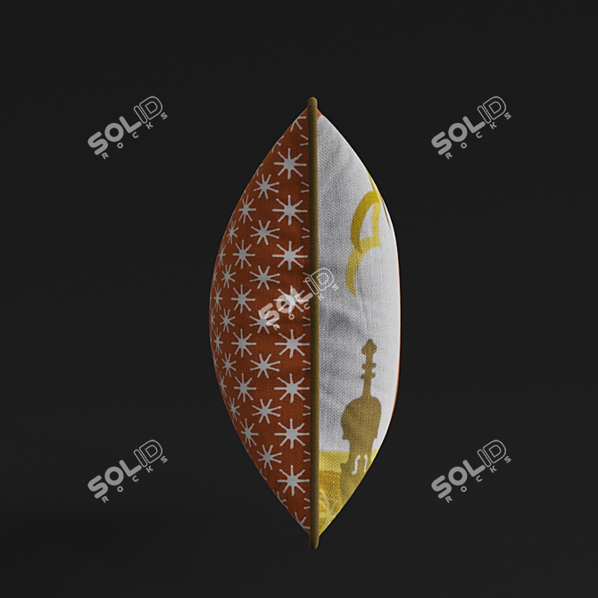 Junior Lion Throw Pillow 3D model image 2