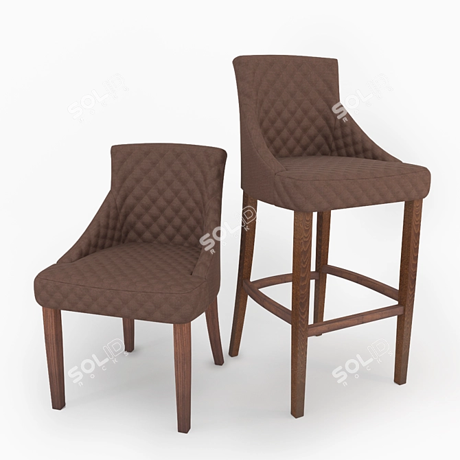 Elegant "Paramont" Chair - Timeless Design 3D model image 1