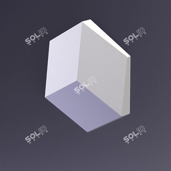 Elementary 3D Cube Panel 3D model image 1