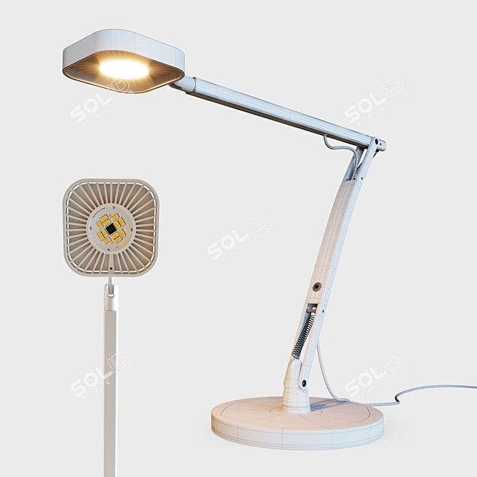 Reeg-Enabled Hawk Table Lamp 3D model image 2