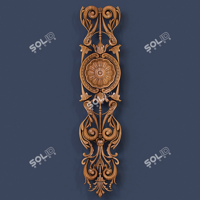 Title: Elegant Stucco Molding for Exquisite Interior Design 3D model image 1