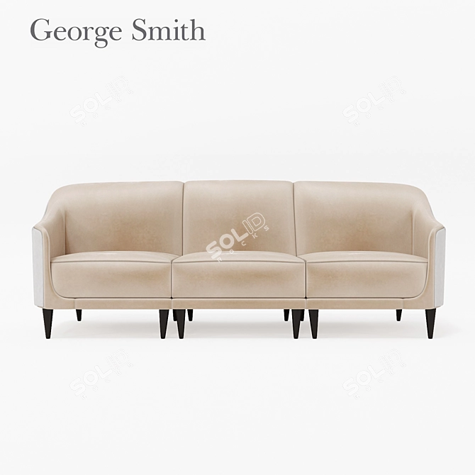 Georgesmith Virginie Sofa: Elegant and Versatile 3D model image 1