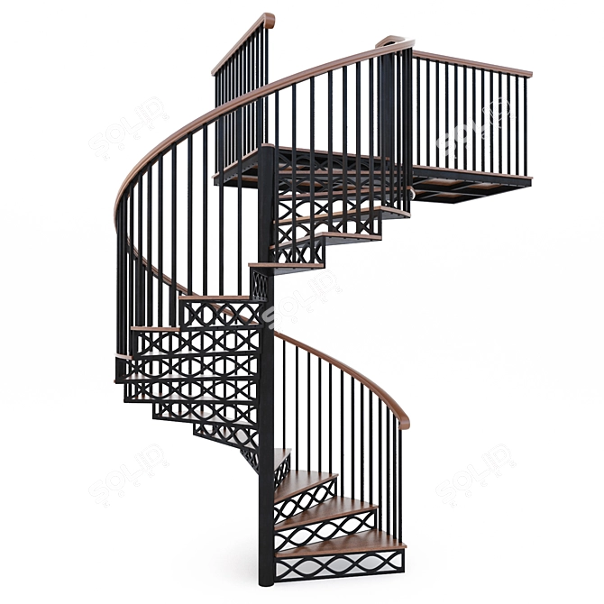 Title: Vrау Spiral Stairs 3D model image 1