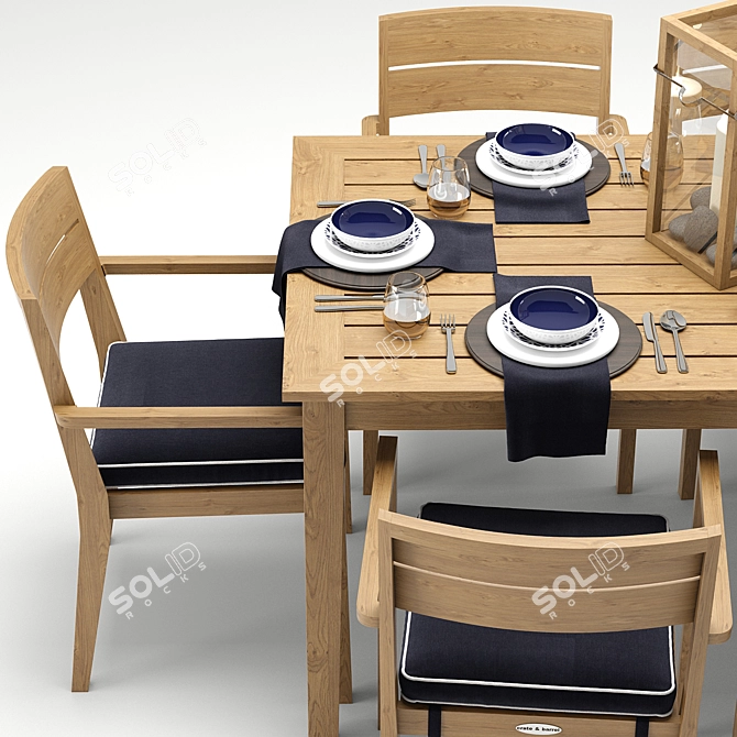 Regatta Blissful Dining Set 3D model image 3