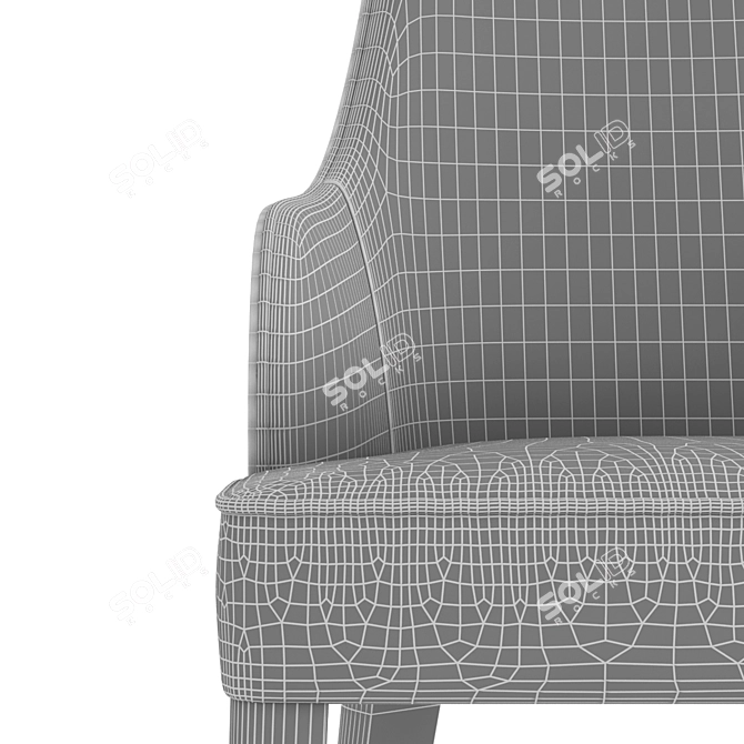 Elegant Casamilano Diana Chair 3D model image 2