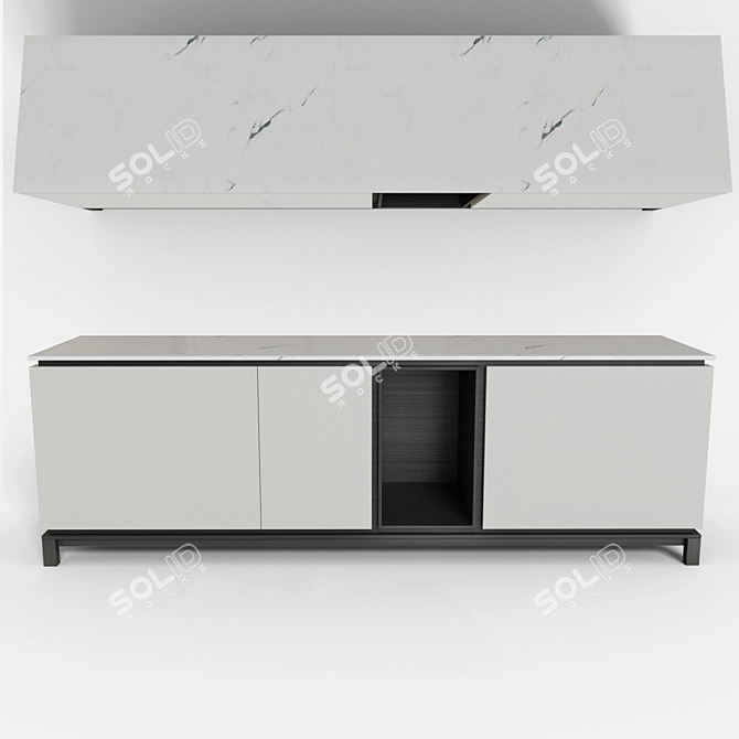 Modern Chest with Sleek Design 3D model image 2