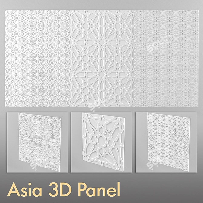 Eastern 3D Panels | 60x60 cm 3D model image 1