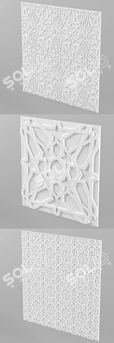 Eastern 3D Panels | 60x60 cm 3D model image 2