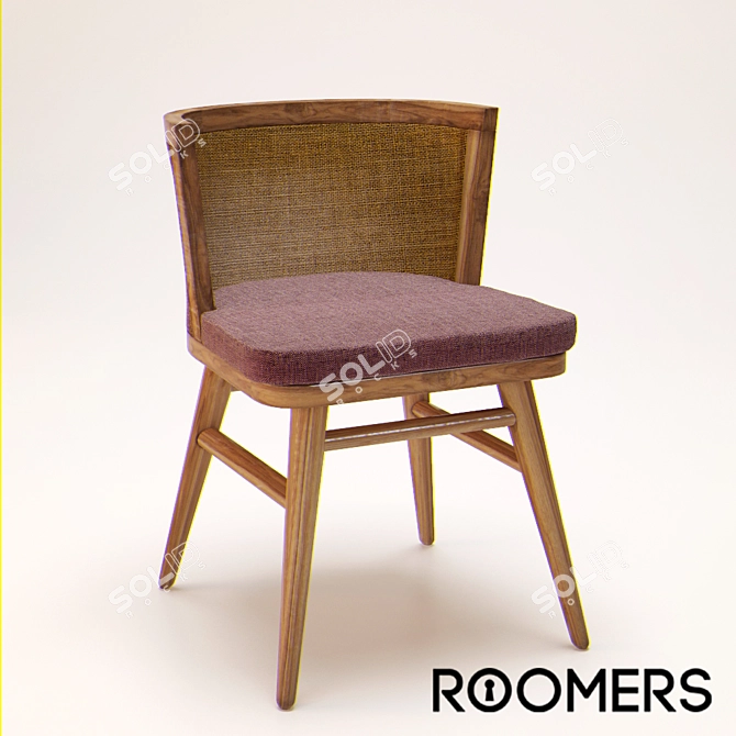 Elegant Lindha Chair: Modern Comfort 3D model image 1