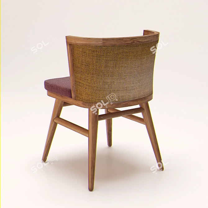 Elegant Lindha Chair: Modern Comfort 3D model image 2