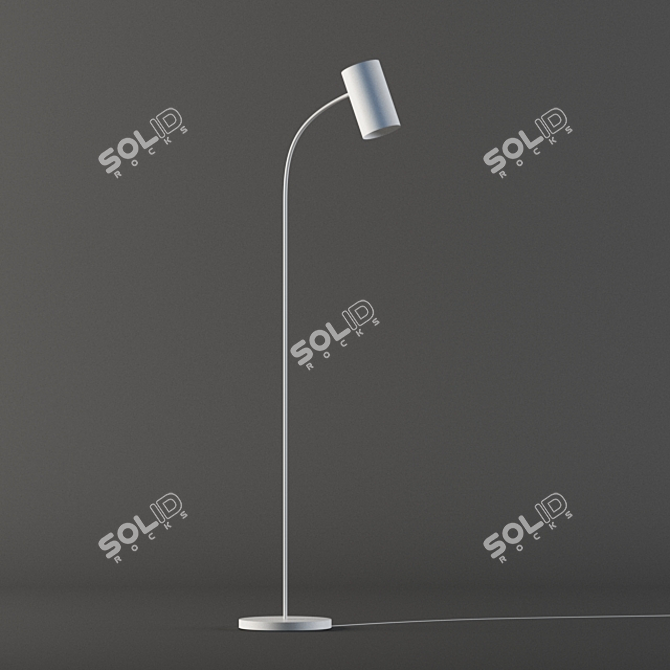Elegant Philips Himroo Standing Light 3D model image 1