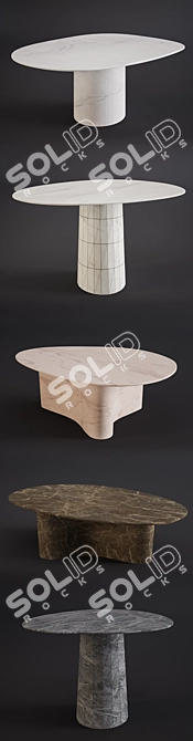 Elevate Your Space: Scholten & Baijings Table Set 3D model image 2