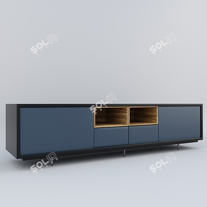 Modern Chest of Drawers: AURA 3D model image 1