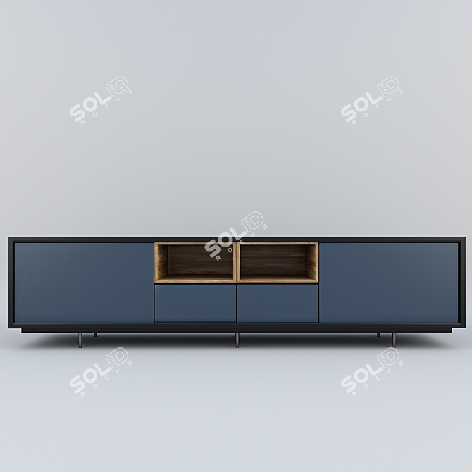 Modern Chest of Drawers: AURA 3D model image 2