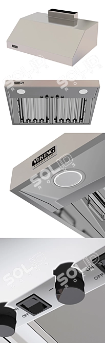 Viking VWH53012: Powerful Ventilation for Your Kitchen 3D model image 2