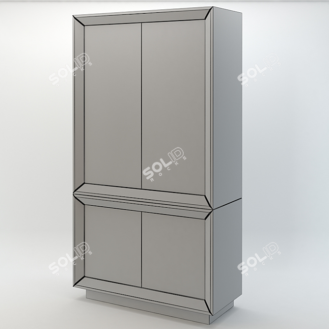 Davidson Belgrave Cabinet (AD622) - Real World Scale 3D Model 3D model image 2