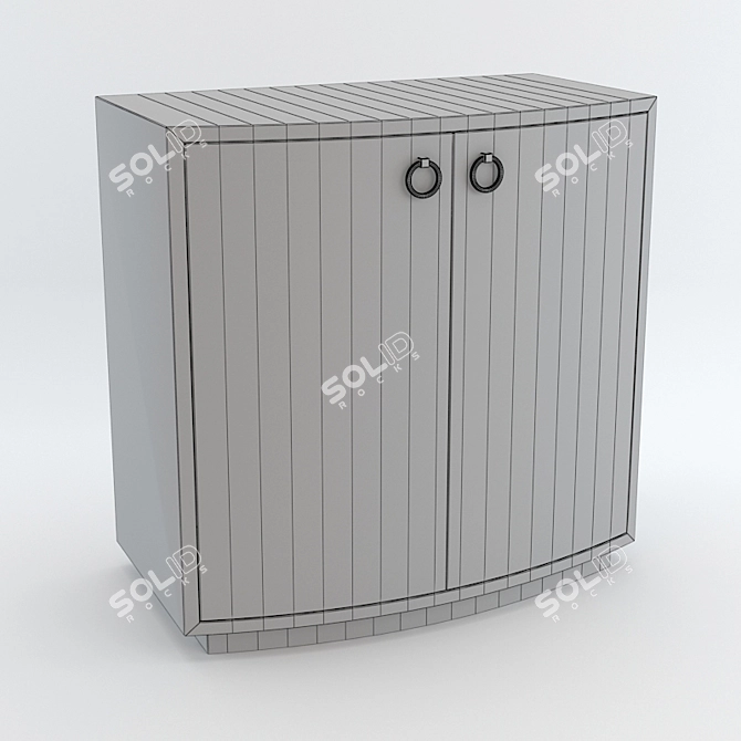 Davidson Clarendon Side Cabinet (AD475) 3D model image 2