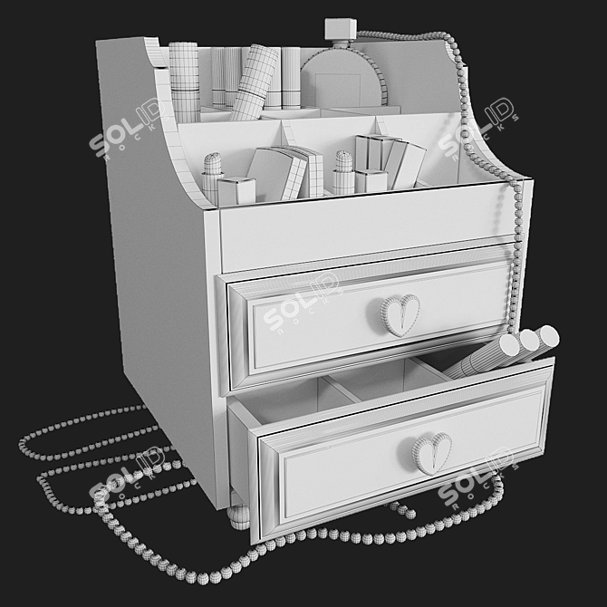 Cosmetic Organizer: Stylish and Practical 3D model image 2