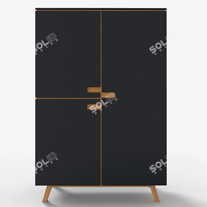 Modern Chest of Drawers 3D model image 1