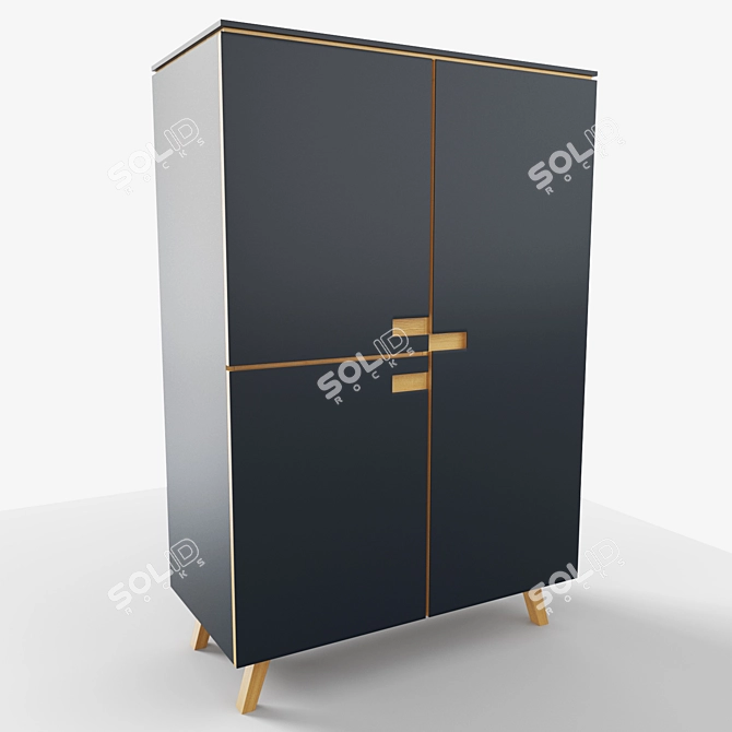 Modern Chest of Drawers 3D model image 2