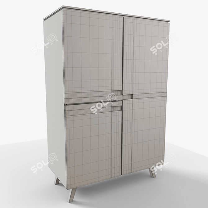 Modern Chest of Drawers 3D model image 3