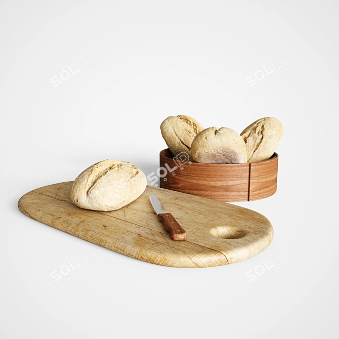 Ultimate Bread Set 3D model image 1