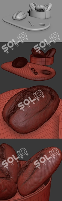 Ultimate Bread Set 3D model image 3