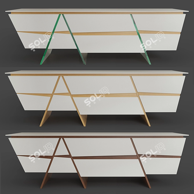 Modern Chest of Drawers - 2220*580*680 3D model image 1