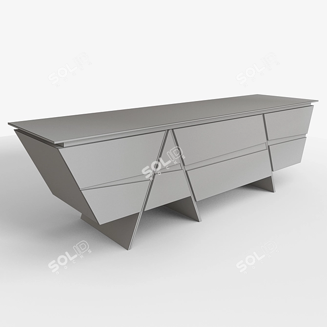 Modern Chest of Drawers - 2220*580*680 3D model image 3